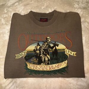 Duxbak Duck Hunting Outdoors Vintage Rare Shirt Dog Mens XL Collectable Cotton